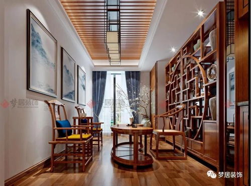 中山夢居裝飾255平中式風裝修案例，感受中式雅致家居之美